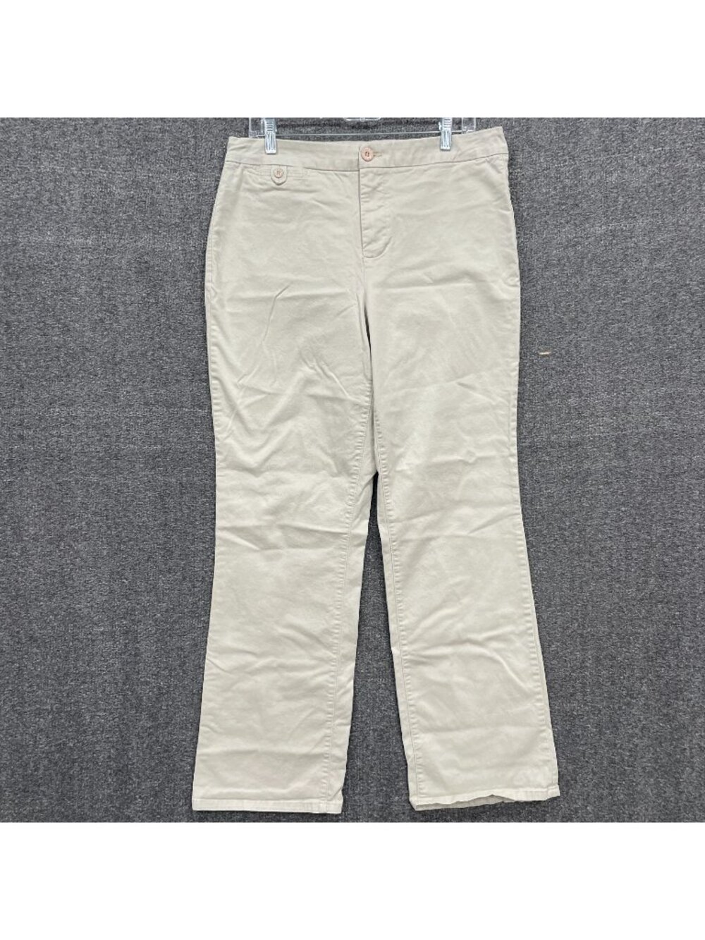 NYDJ Chino Trousers Womens 14W Beige Bootcut Casual Workwear Stretch Office Pant